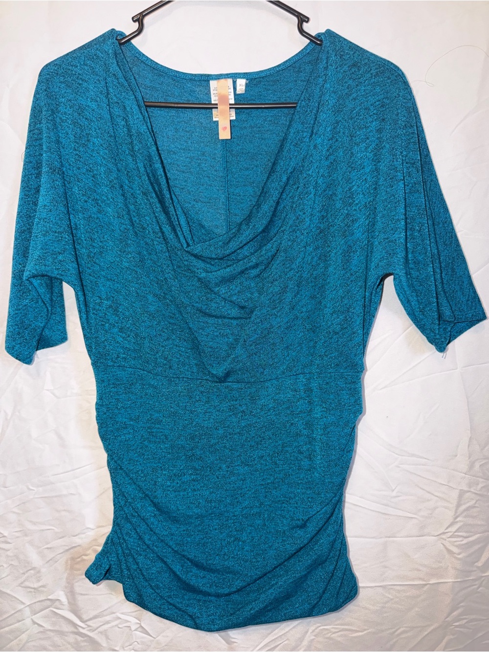 Teal Cowl Neck Women’s Top - Brand Unspecified